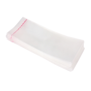 1000x praktische selbstklebende OPP Tütchen 5x13cm+Klappe 2cm, Beutel, Tüten, Adhäsionsverschlussbeutel, Verpackung, transparent